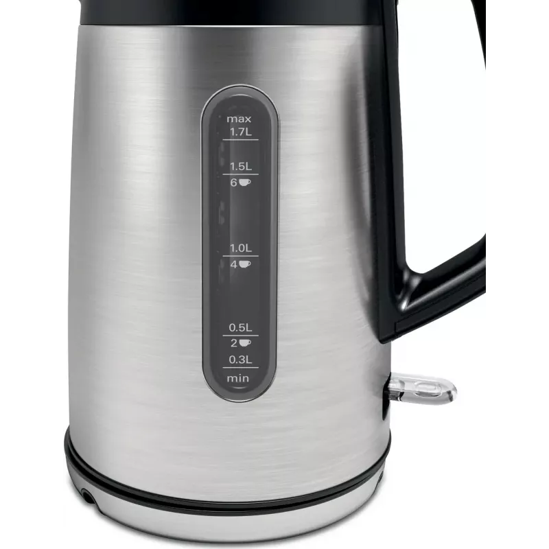 Bosch TWK4P440 βραστήρας 1.7 L 2400 W μαύρο, ανοξείδωτο ατσάλι