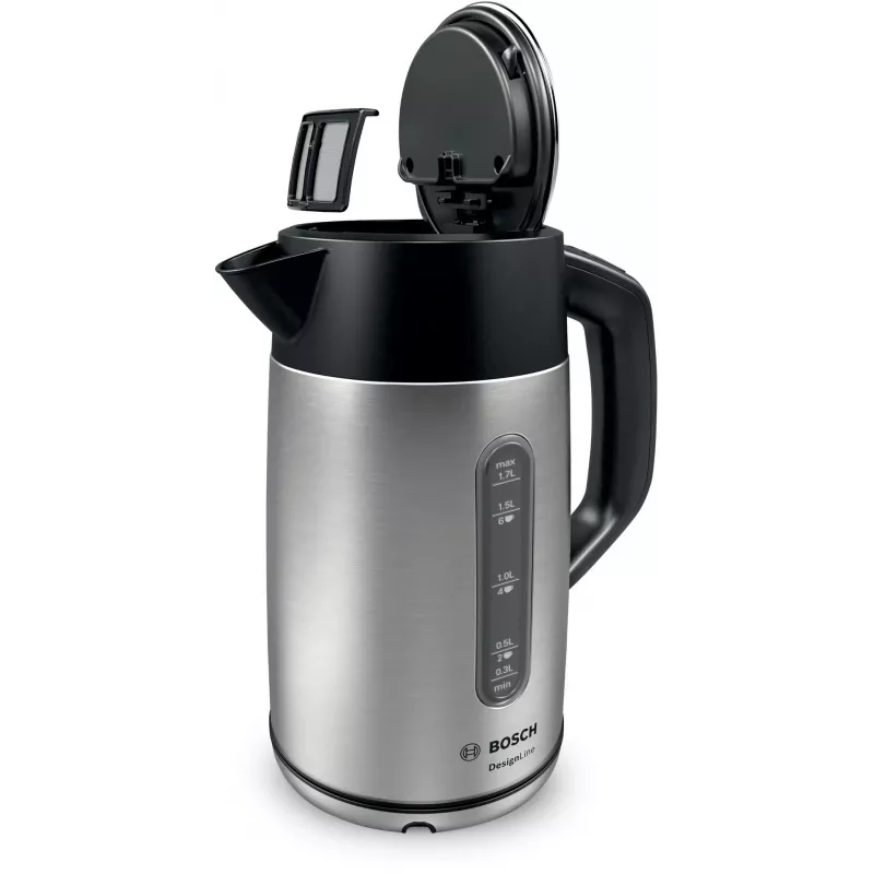 Bosch TWK4P440 βραστήρας 1.7 L 2400 W μαύρο, ανοξείδωτο ατσάλι