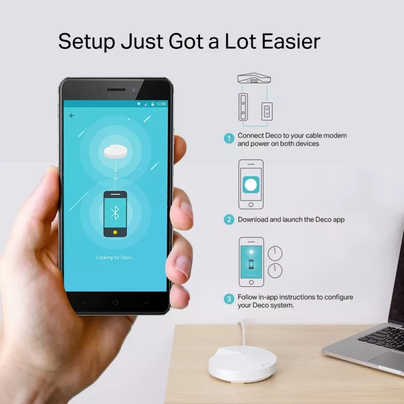TP-Link AC1300 Deco Whole Home Mesh Wi-Fi-System, συσκευασία 2 τεμ.