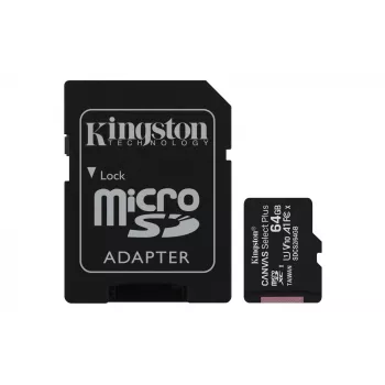 Kingston Technology Canvas Select 64GB microSDXC Plus 100R A1 C10 Κάρτα + ADP