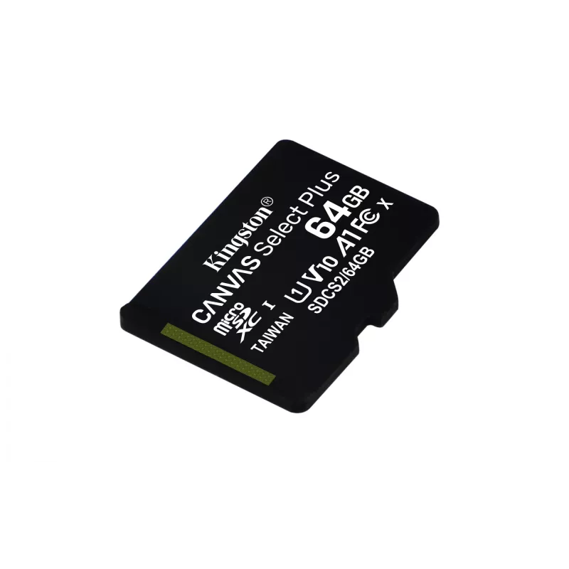 Kingston Technology Canvas Select 64GB microSDXC Plus 100R A1 C10 Κάρτα + ADP