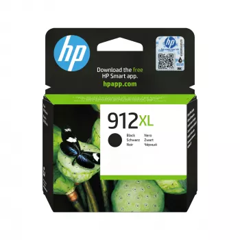 HP 912XL High Yield Black Γνήσιο Μελάνι