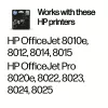 HP 912 Μαύρο Γνήσιο Μελάνι, Μαύρο, 1 τεμ., 250 σελίδες