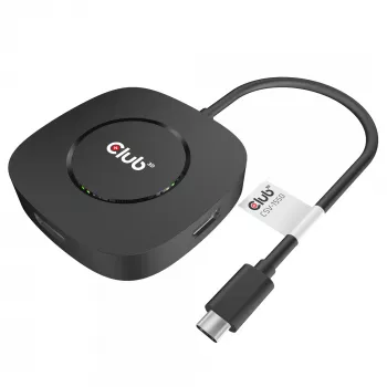 CLUB3D USB Type C 3.2 Gen 1 Multi Stream Transport (MST) Hub DisplayPort 1.4 Τριπλή Οθόνη