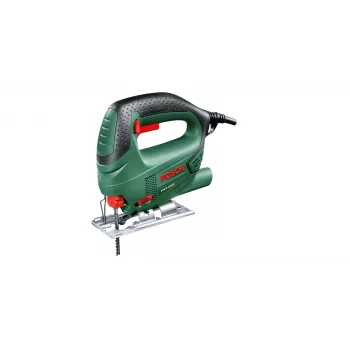 Σέγα Bosch PST 650 — 500 W, 300 W Ισχύς εξόδου, 65 mm Βάθος κοπής σε ξύλο, 4 mm σε χάλυβα, επάνω λαβή, αλλαγή λάμας χωρίς εργαλεία