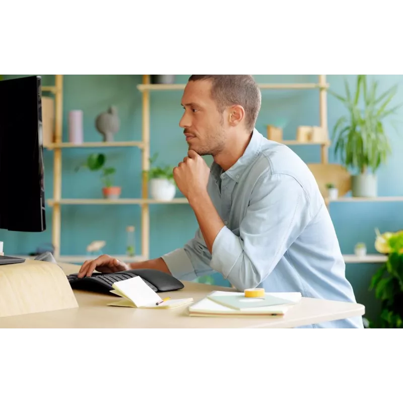 LOGITECH Ergo K860 - Ασύρματο Split Πληκτρολόγιο Graphite Qwerty Pan Nordic