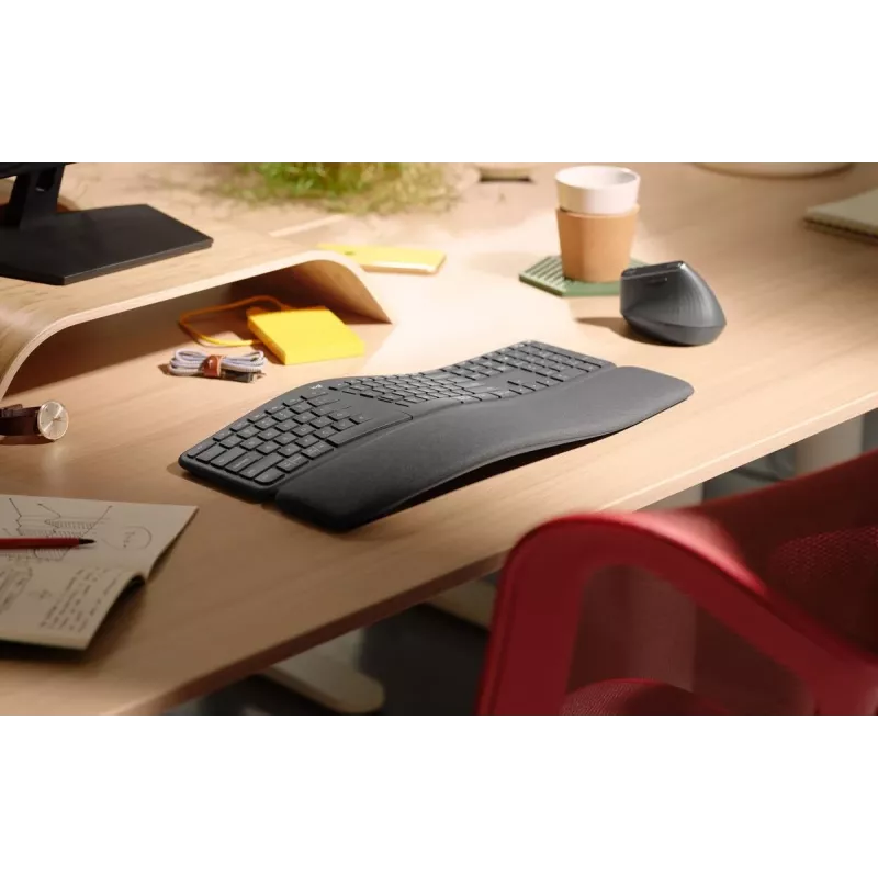 LOGITECH Ergo K860 - Ασύρματο Split Πληκτρολόγιο Graphite Qwerty Pan Nordic