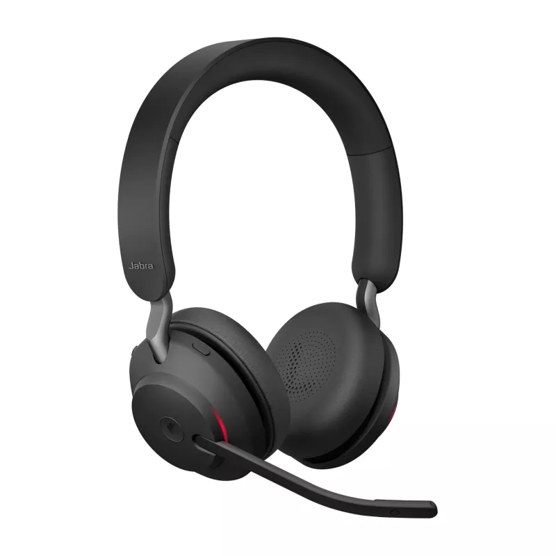 Headset Jabra Evolve2 65 USB-A Μαύρο MS Φορτιστής Stand Stereo
