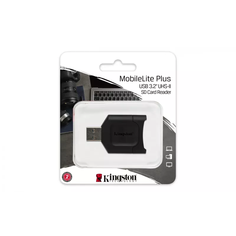 Kingston Technology MobileLite Plus Αναγνώστης Καρτών USB 3.2 Gen 1 (3.1 Gen 1) Type-A Μαύρο