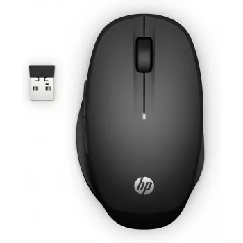 HP Dual Mode Black Mouse 300, δεξιόχειρας, οπτικό, RF Wireless, 3600 DPI, μαύρο