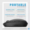 HP Dual Mode Black Mouse 300, δεξιόχειρας, οπτικό, RF Wireless, 3600 DPI, μαύρο