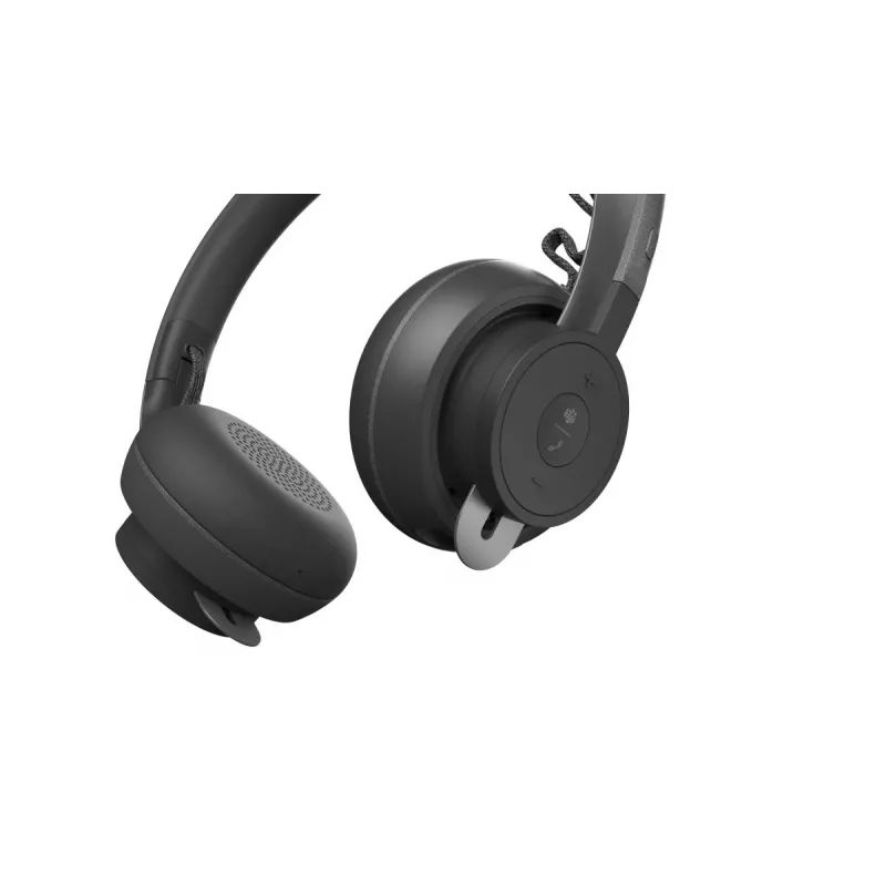 Logitech Zone Wireless MS 981-000854 ακουστικά Bluetooth, on-ear, ενεργή ακύρωση θορύβου, ασύρματη φόρτιση Qi, Microsoft Teams, γραφίτης