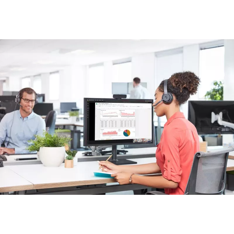 Logitech Zone Wireless MS 981-000854 ακουστικά Bluetooth, on-ear, ενεργή ακύρωση θορύβου, ασύρματη φόρτιση Qi, Microsoft Teams, γραφίτης
