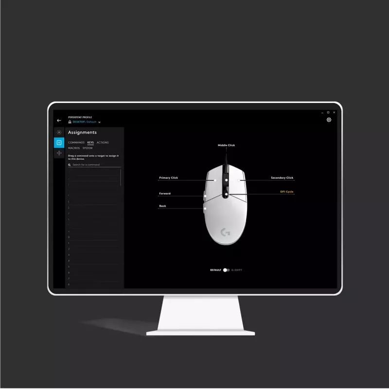 LOGITECH G203 Lightsync Ποντίκι gaming USB Μαύρο