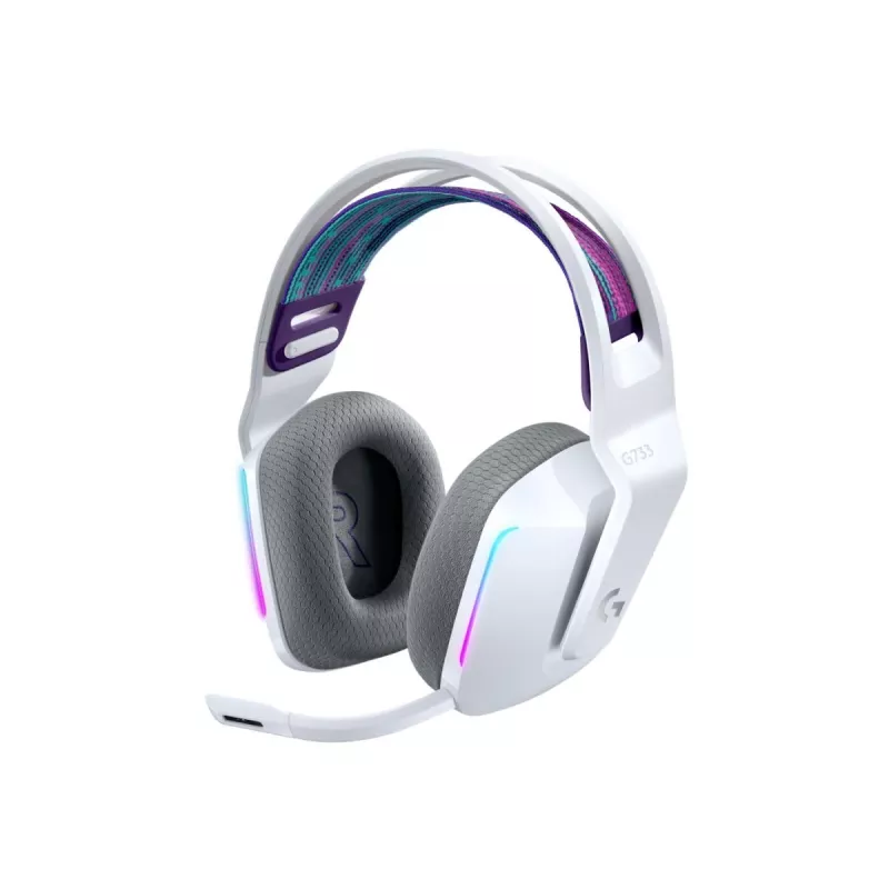 LOGITECH G733 Lightspeed Ασύρματο RGB Gaming Headset Λευκό