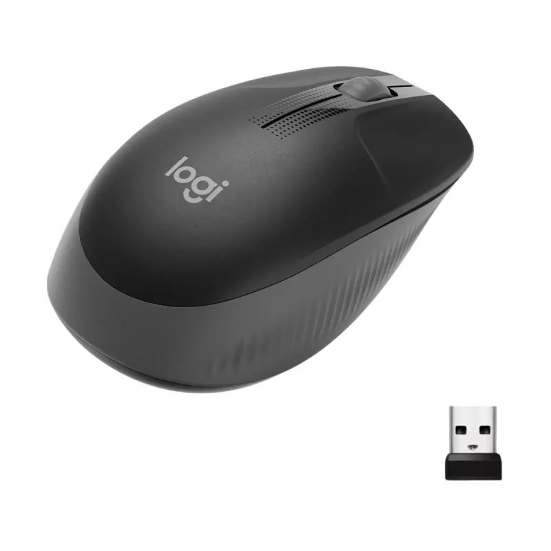 LOGITECH M190 Full-Size Ασύρματο ποντίκι Charcoal