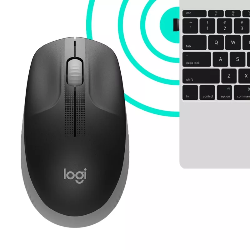 LOGITECH M190 Full-Size Ασύρματο ποντίκι Μεσαίο γκρι