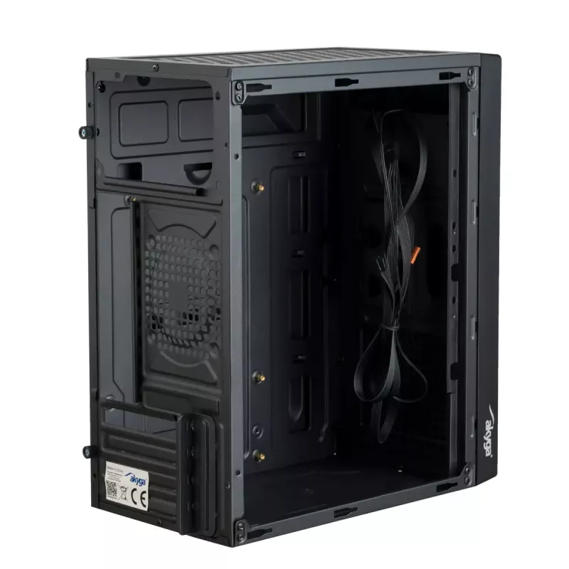 Κουτί υπολογιστή Micro-ATX Akyga AK36BK, Micro ATX / Flex ATX / Mini ITX, USB 3.0 + USB 2.0, χωρίς τροφοδοτικό, μαύρο