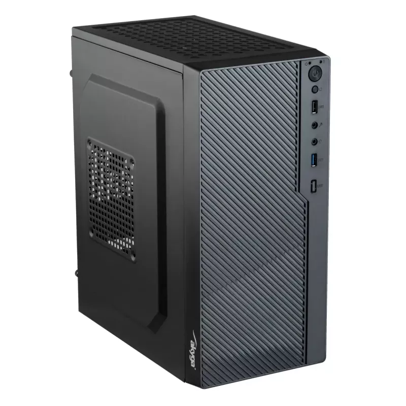 Κουτί υπολογιστή Micro-ATX Akyga AK36BK, Micro ATX / Flex ATX / Mini ITX, USB 3.0 + USB 2.0, χωρίς τροφοδοτικό, μαύρο