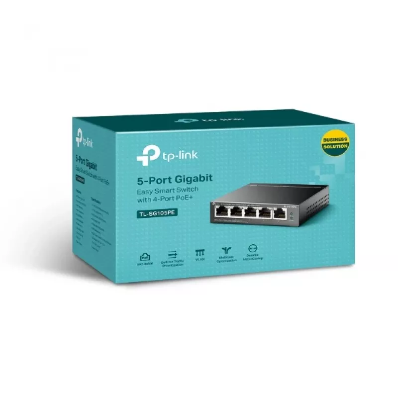 TP-Link 5-Port Gigabit Easy Smart PoE Switch με 4-Port PoE+