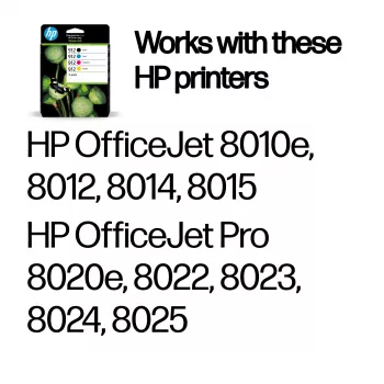 HP 912 4 τεμ. Μαύρο/Cyan/Magenta/Κίτρινο Original μελανοδοχεία