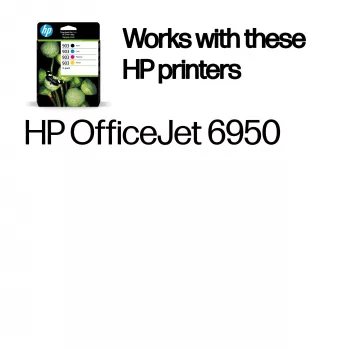 HP 903 4 τεμ. Μαύρο/Cyan/Magenta/Κίτρινο Original μελανοδοχεία