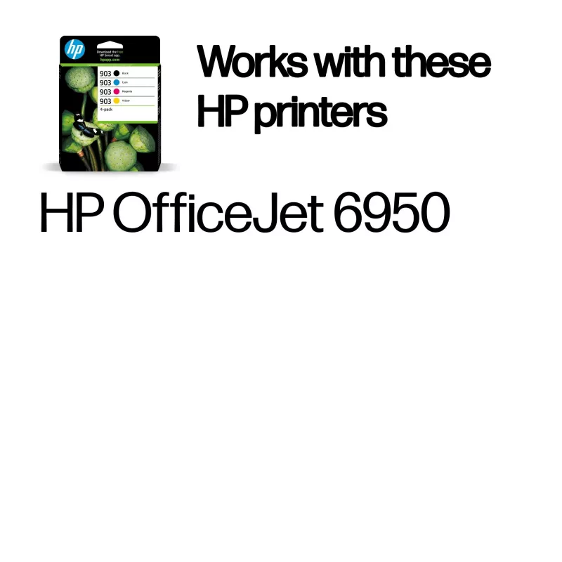 HP 903 4 τεμ. Μαύρο/Cyan/Magenta/Κίτρινο Original μελανοδοχεία