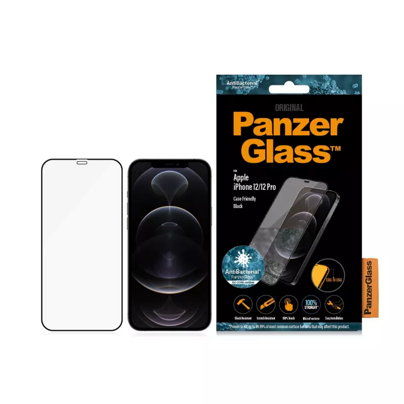 PanzerGlass ® Μεμβράνη προστασίας οθόνης iPhone 12 | 12 Pro | Edge-to-Edge