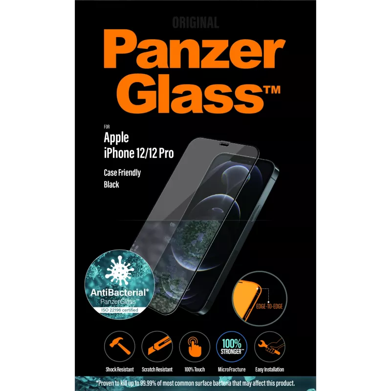 PanzerGlass ® Μεμβράνη προστασίας οθόνης iPhone 12 | 12 Pro | Edge-to-Edge