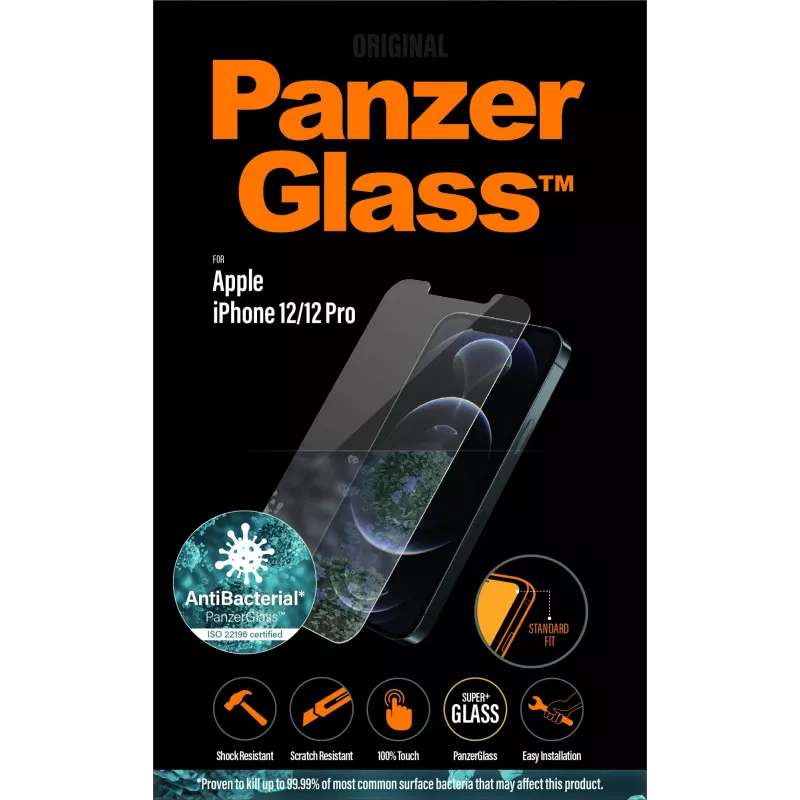 PanzerGlass ® Μεμβράνη προστασίας οθόνης iPhone 12 | 12 Pro | Standard προσαρμογή