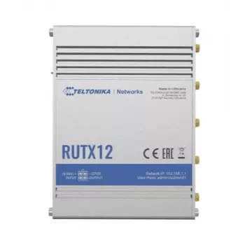 TELTONIKA Rutx12 4G LTE CAT6 Dualband Wi-Fi Βιομηχανικός router