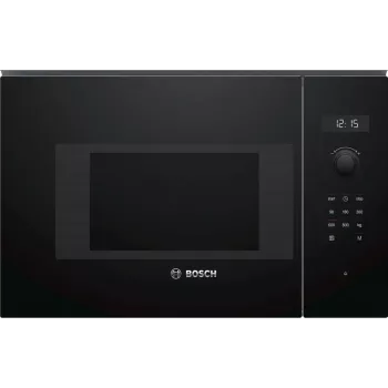 Εντοιχιζόμενος φούρνος μικροκυμάτων solo Bosch Serie 6 BFL524MB0 — 800 W, 20 L, Grill, Αφής & περιστροφικός διακόπτης, μαύρο