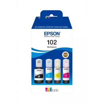 Cartridge Epson 102 4 τεμ. Μαύρο + color T03R6 C13T03R640