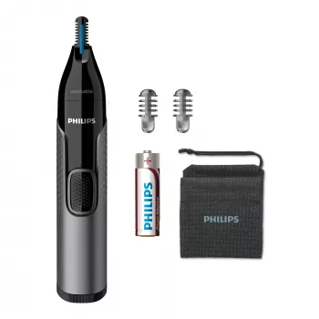 Philips Σειρά 3000 Trimmer μύτης Σειρά 3000 NT3650/16 πλενόμενο trimmer μύτης, αυτιών και φρυδιών με 2 εξαρτήματα χτένας
