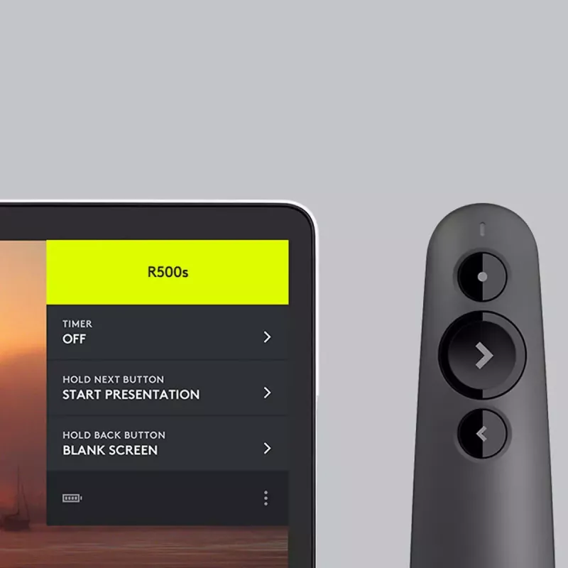 LOGITECH R500s Ασύρματο τηλεχειριστήριο παρουσίασης Laser Graphite
