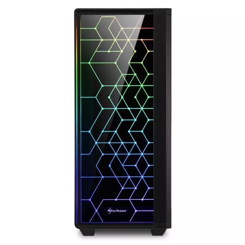Κουτί PC Sharkoon RGB LIT 100 Midi Tower Μαύρο