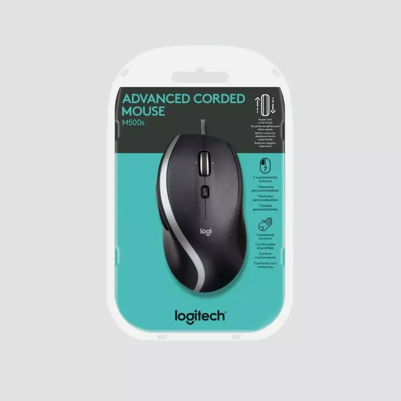 LOGITECH Advanced ενσύρματο ποντίκι M500s USB μαύρο
