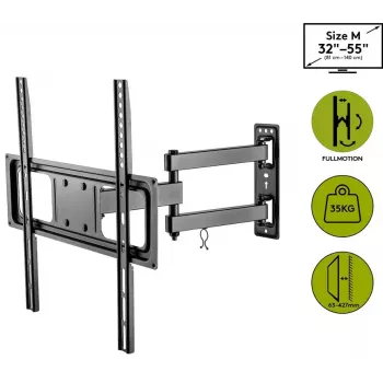 Βάση στήριξης TV στον τοίχο Goobay Basic FULLMOTION M 35 kg 32-55 ίντσες