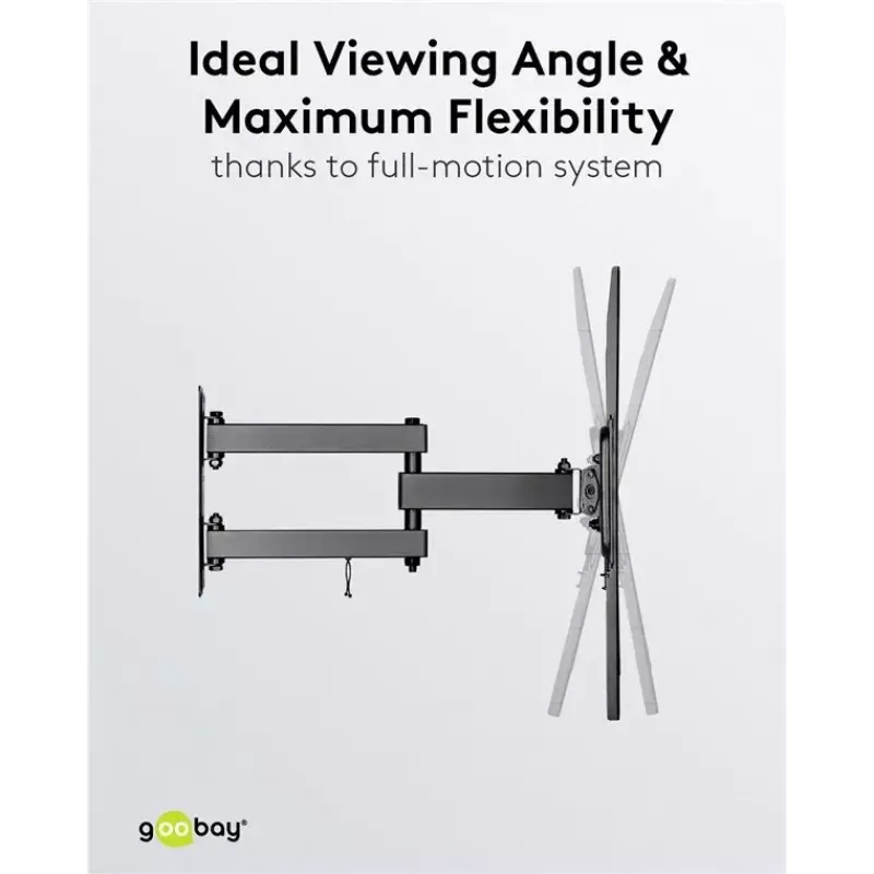 Βάση στήριξης TV στον τοίχο Goobay Basic FULLMOTION M 35 kg 32-55 ίντσες