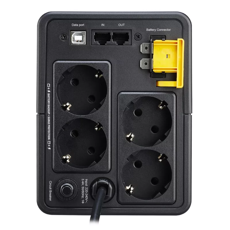 APC Back-UPS, 750VA, Tower, 230V, 4x πρίζες CEE 7/7 Schuko, AVR