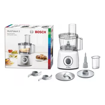 Κουζινομηχανή Bosch MCM3100W — 800 W, μπολ 2,3 L, 2 ταχύτητες, Turbo, λευκό