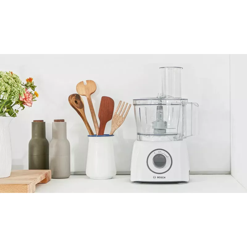 Κουζινομηχανή Bosch MCM3100W — 800 W, μπολ 2,3 L, 2 ταχύτητες, Turbo, λευκό