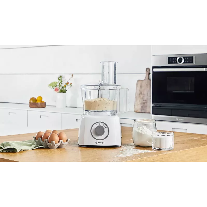 Κουζινομηχανή Bosch MCM3100W — 800 W, μπολ 2,3 L, 2 ταχύτητες, Turbo, λευκό