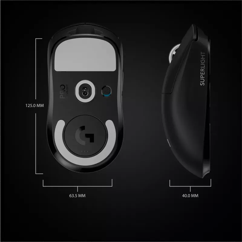 LOGITECH Ποντίκι gaming - Pro X Superlight Wireless - μαύρο