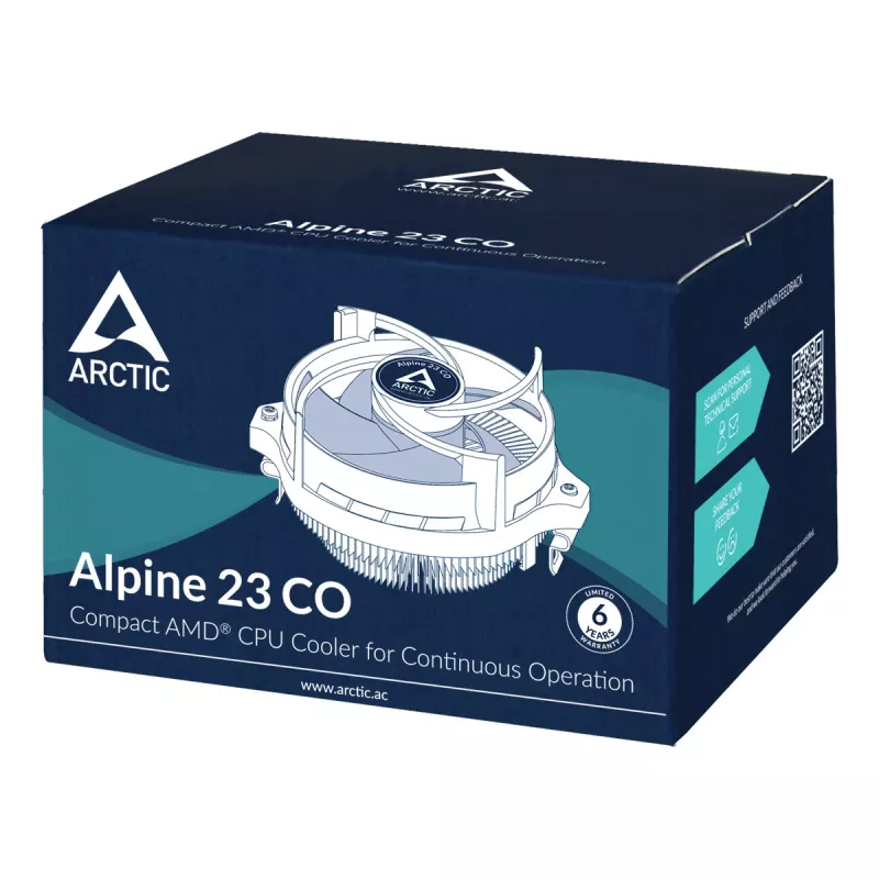 ARCTIC Alpine 23 CO - Συμπαγής AMD CPU-Ψύκτρα για συνεχή λειτουργία