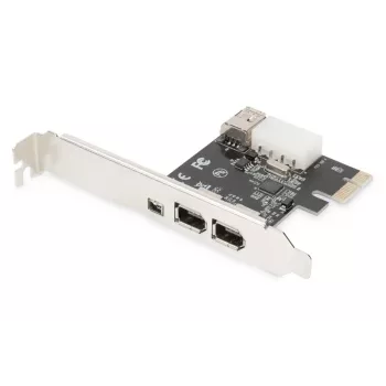 DIGITUS Κάρτα διασύνδεσης IEEE 1394a, Pci-e, 3 Port, 1x εξωτ. 1394mini, 2x εξωτ. 1394a Ports