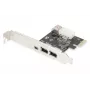 DIGITUS Κάρτα διασύνδεσης IEEE 1394a, Pci-e, 3 Port, 1x εξωτ. 1394mini, 2x εξωτ. 1394a Ports