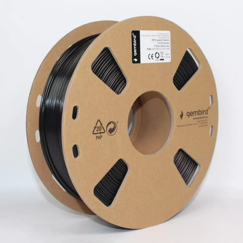 Υλικό 3D εκτύπωσης Gembird 3DP-PETG1.75-01-BK