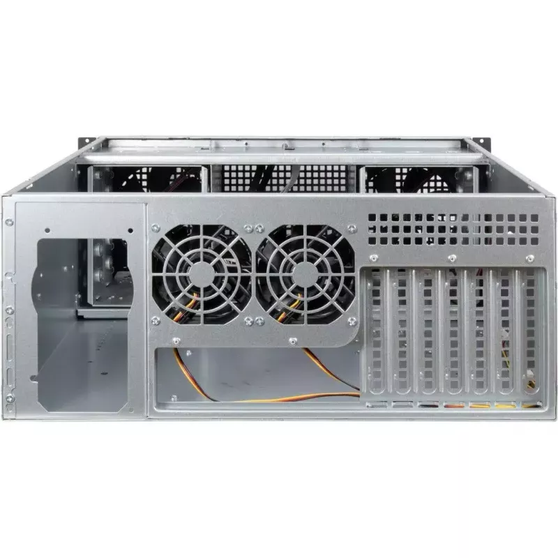 Θήκη διακομιστή Inter-Tech 4U 40248 Rack μαύρο, γκρι