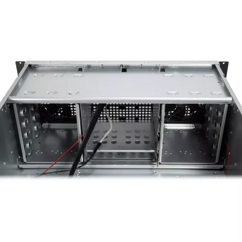 Θήκη διακομιστή Inter-Tech 4U 40248 Rack μαύρο, γκρι